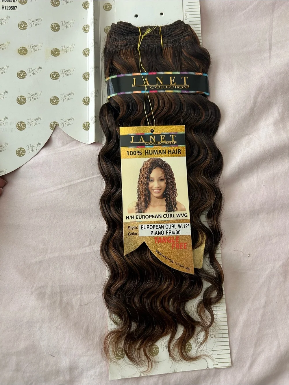 Curly European Wave Human Hair Extensions 12” - Color FR4/30